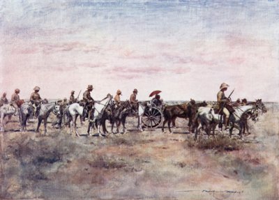 パルデベルクからの途中で農夫の囚人 作： Mortimer Ludington Menpes